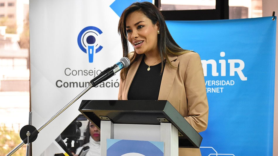 Jeannine Cruz, presidenta del Consejo de Comunicación.