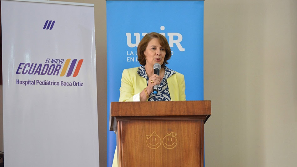 Rosalía Arteaga, presidenta de UNIR en Ecuador.