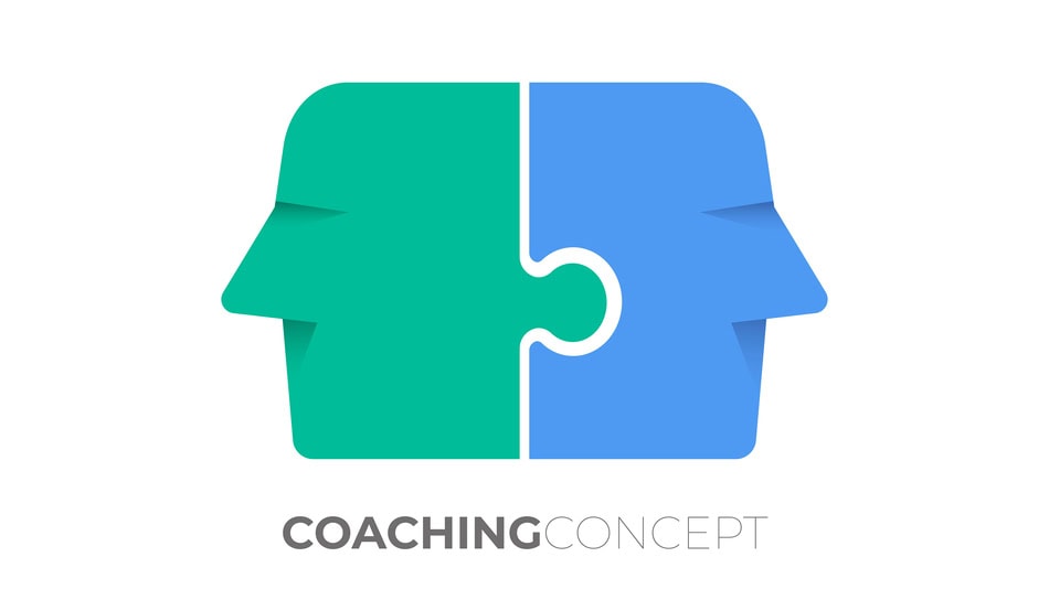El rapport significa crear una conexión empática entre dos personas, icono concepto de coaching