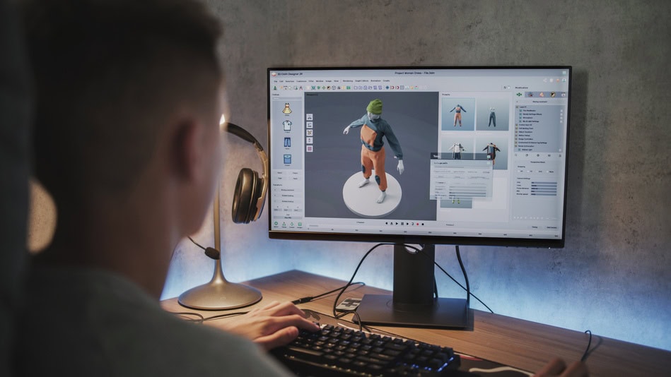 El modelado 3D es el proceso mediante el cual se crean representaciones tridimensionales de objetos, personajes o entornos dentro de un software especializado