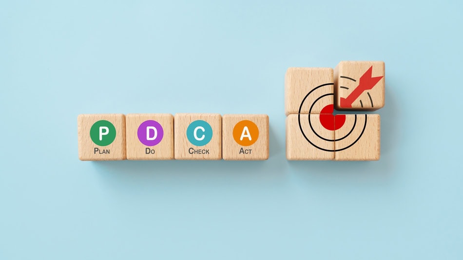 Imagen concepto de PDCA (Enfoque Sistemático)