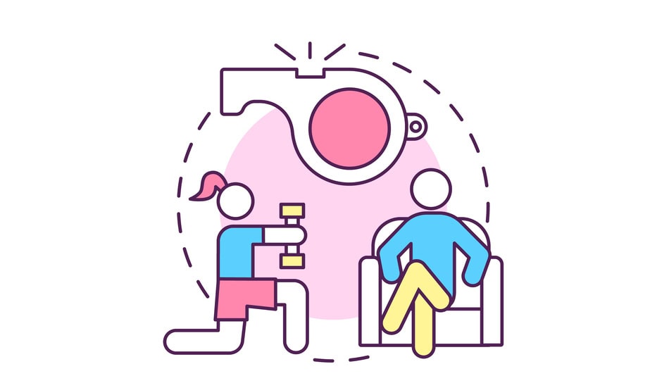 Ilustración concepto de Psicólogo Deportivo