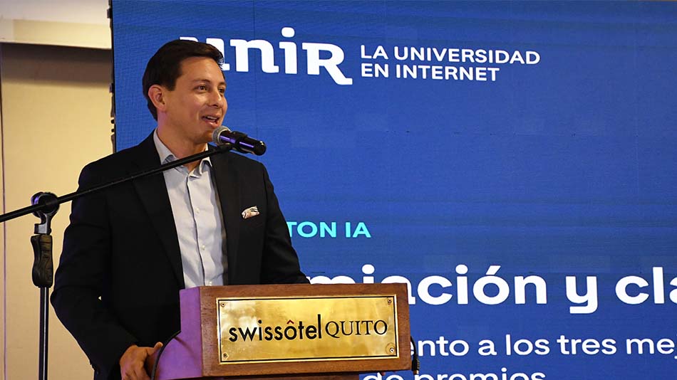 Fabi&aacute;n Santana, director ejecutivo de UNIR Ecuador. 